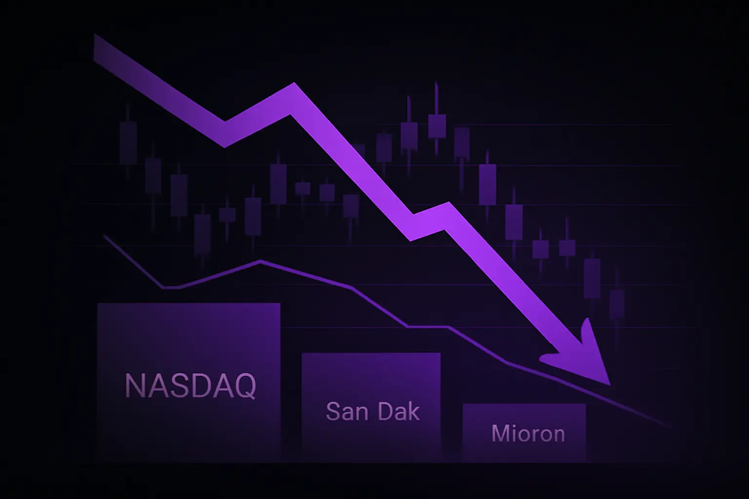 Nasdaq Slides as Chip Stocks Wobble; Sandisk and Micron Lead Declines